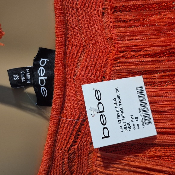 Bebe Fringe Tassel Flapper Dress Size XS NWT - Picture 17 of 17